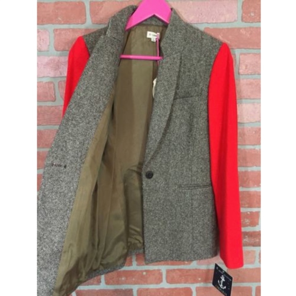 Cremieux Arabella Colorblock Tweed Blazer Jacket - Picture 4 of 7